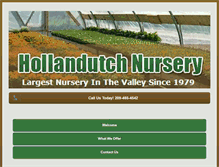 Tablet Screenshot of hollandutchnursery.net